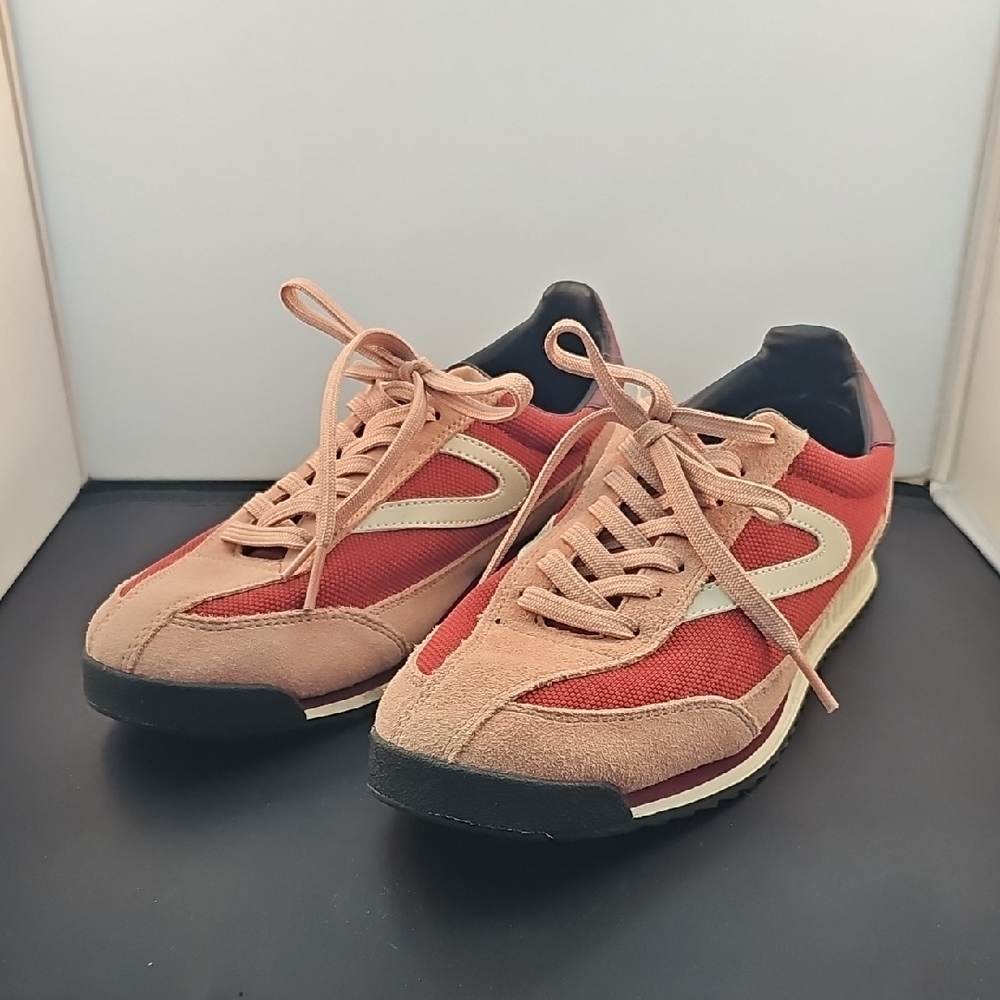 Tretorn Rawlins Women's Sneaker Pink and Red Size 8.5